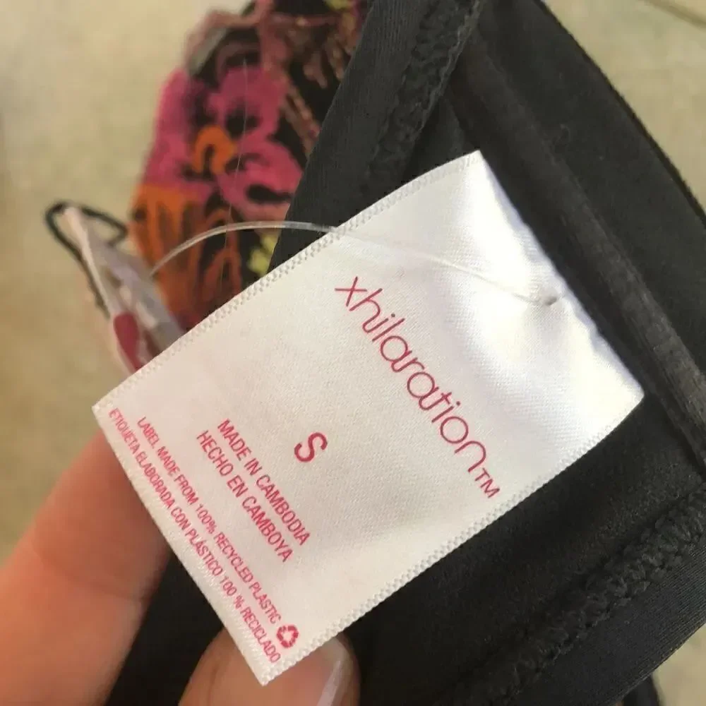 NWT Xhilaration embroidered push-up bikini top
